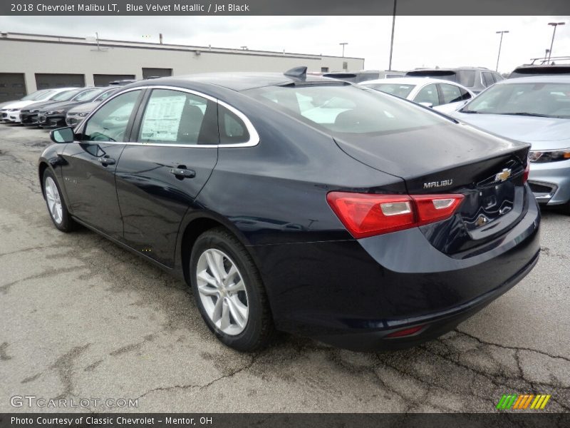 Blue Velvet Metallic / Jet Black 2018 Chevrolet Malibu LT