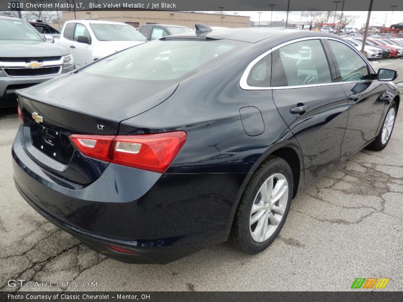 Blue Velvet Metallic / Jet Black 2018 Chevrolet Malibu LT