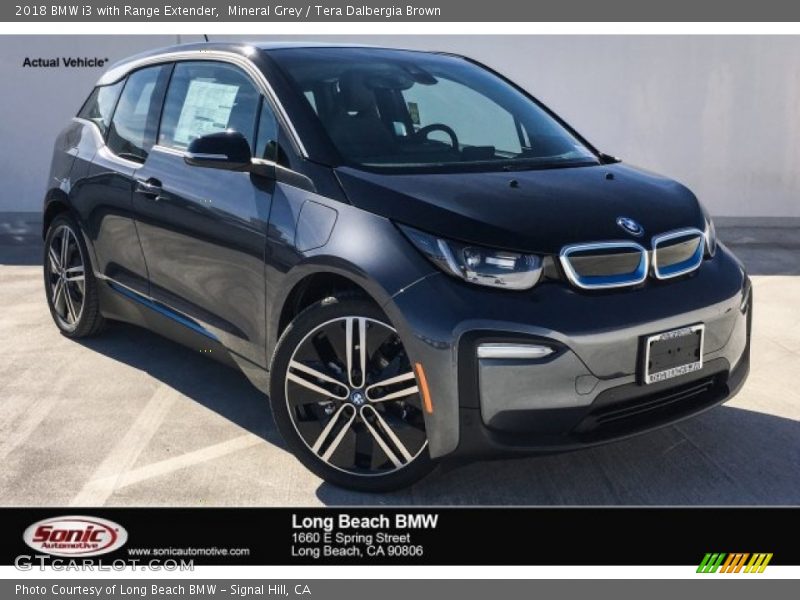 Mineral Grey / Tera Dalbergia Brown 2018 BMW i3 with Range Extender