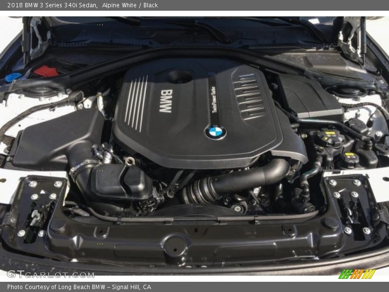 Alpine White / Black 2018 BMW 3 Series 340i Sedan