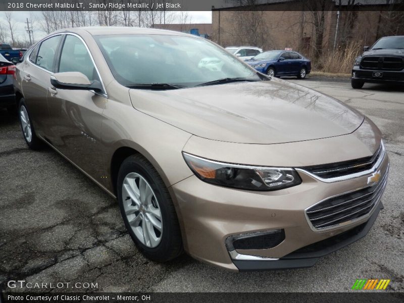 Sandy Ridge Metallic / Jet Black 2018 Chevrolet Malibu LT