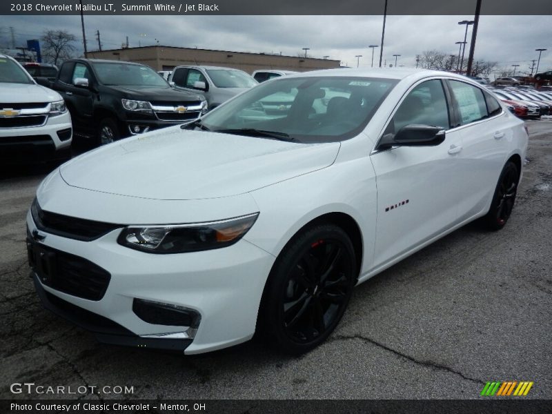 Summit White / Jet Black 2018 Chevrolet Malibu LT