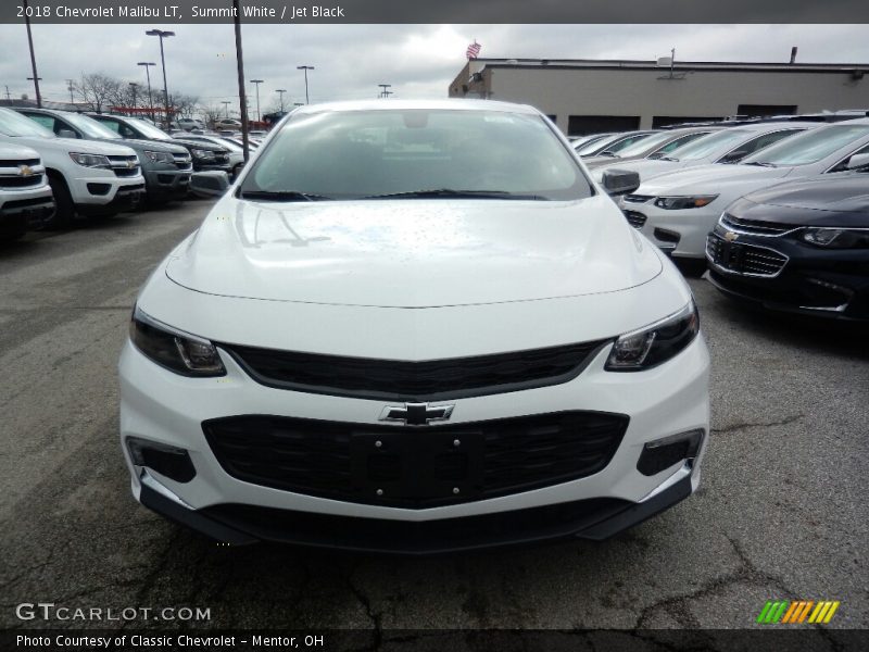 Summit White / Jet Black 2018 Chevrolet Malibu LT