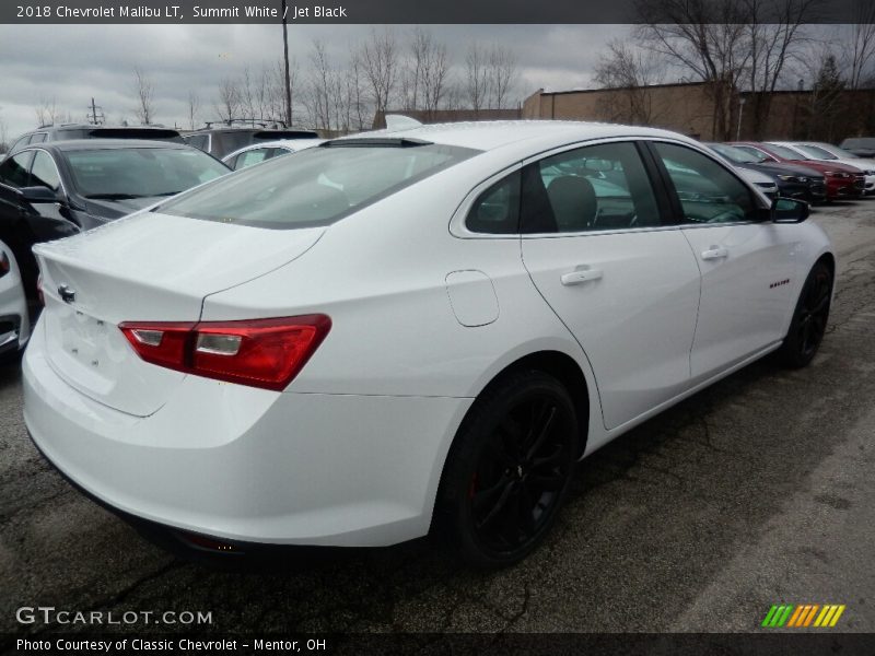 Summit White / Jet Black 2018 Chevrolet Malibu LT