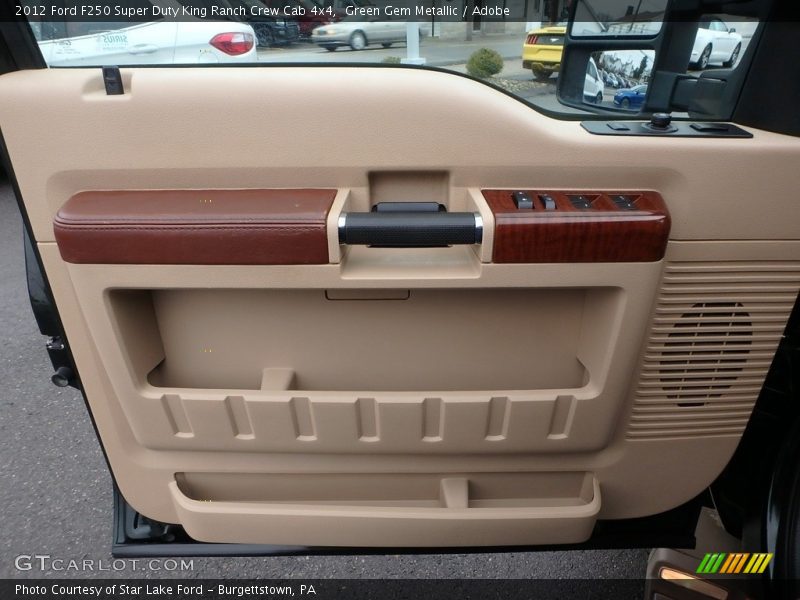 Green Gem Metallic / Adobe 2012 Ford F250 Super Duty King Ranch Crew Cab 4x4