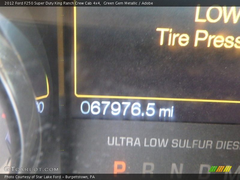 Green Gem Metallic / Adobe 2012 Ford F250 Super Duty King Ranch Crew Cab 4x4