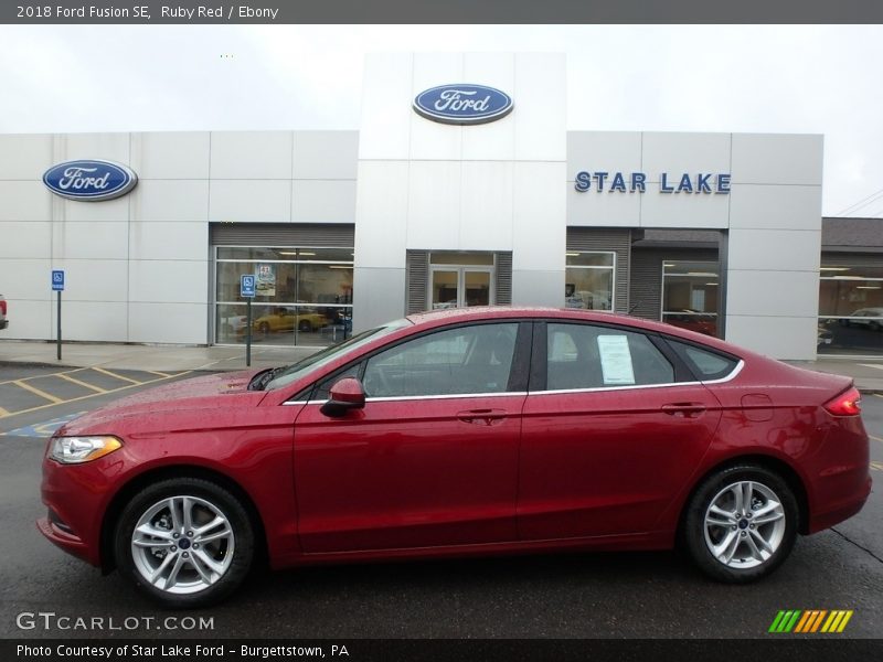 Ruby Red / Ebony 2018 Ford Fusion SE