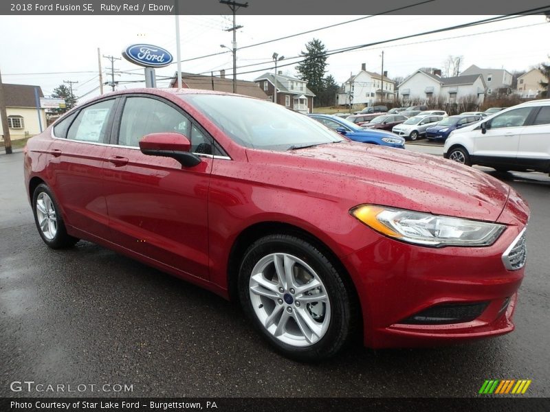 Ruby Red / Ebony 2018 Ford Fusion SE