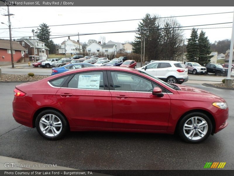 Ruby Red / Ebony 2018 Ford Fusion SE