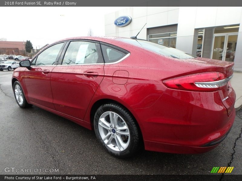 Ruby Red / Ebony 2018 Ford Fusion SE