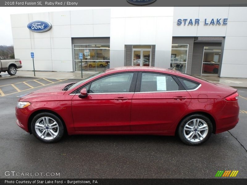 Ruby Red / Ebony 2018 Ford Fusion SE