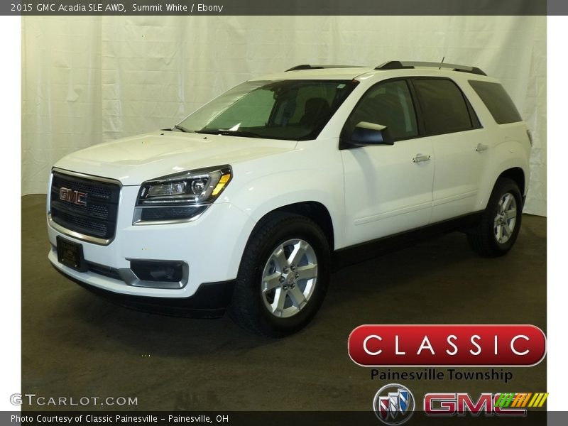 Summit White / Ebony 2015 GMC Acadia SLE AWD