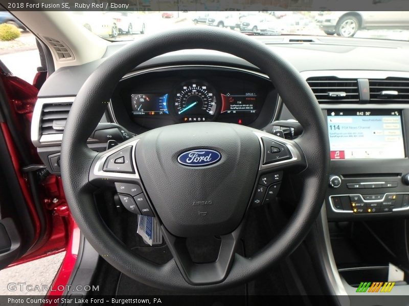 Ruby Red / Ebony 2018 Ford Fusion SE