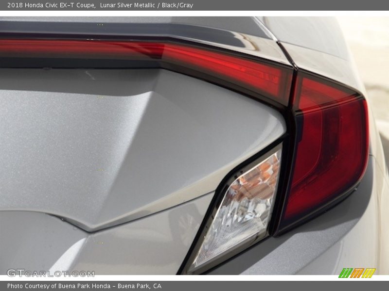 Lunar Silver Metallic / Black/Gray 2018 Honda Civic EX-T Coupe