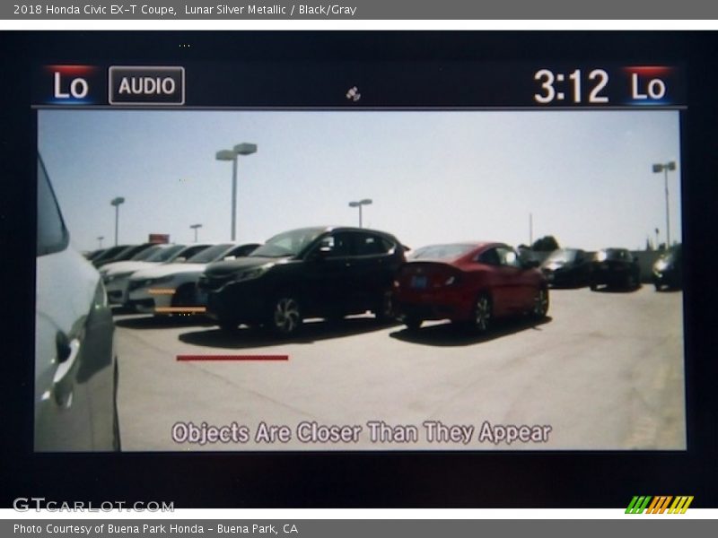 Lunar Silver Metallic / Black/Gray 2018 Honda Civic EX-T Coupe