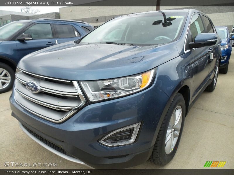 Blue / Ebony 2018 Ford Edge SEL AWD