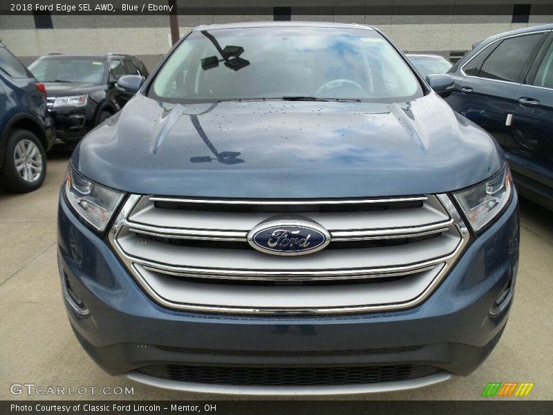Blue / Ebony 2018 Ford Edge SEL AWD