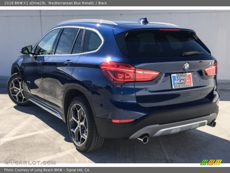 Mediterranean Blue Metallic / Black 2018 BMW X1 sDrive28i