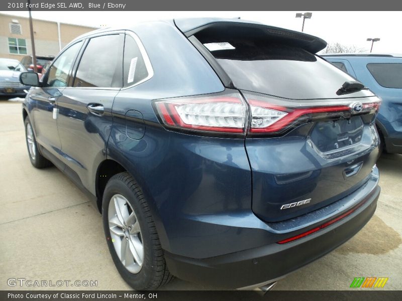 Blue / Ebony 2018 Ford Edge SEL AWD