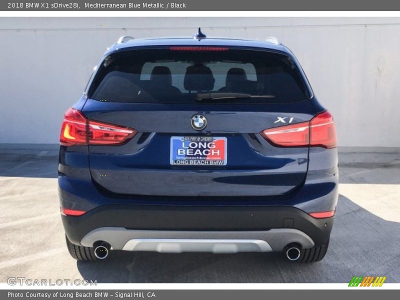 Mediterranean Blue Metallic / Black 2018 BMW X1 sDrive28i