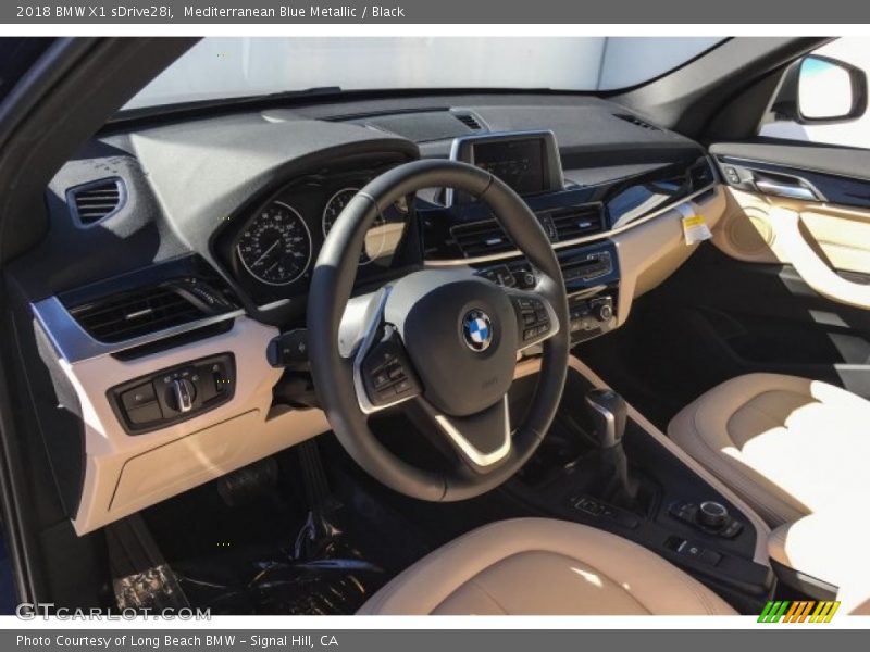 Mediterranean Blue Metallic / Black 2018 BMW X1 sDrive28i