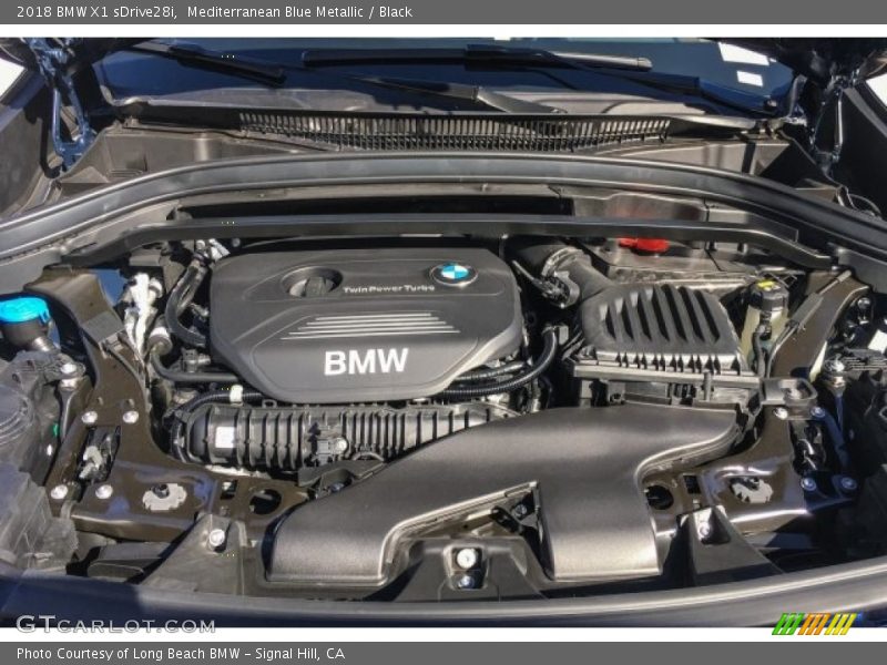 Mediterranean Blue Metallic / Black 2018 BMW X1 sDrive28i