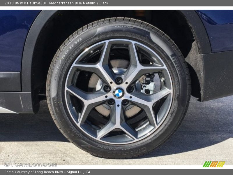 Mediterranean Blue Metallic / Black 2018 BMW X1 sDrive28i