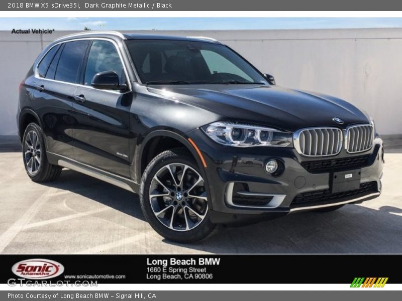 Dark Graphite Metallic / Black 2018 BMW X5 sDrive35i