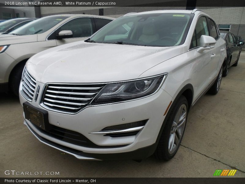 White Platinum / Cappuccino 2018 Lincoln MKC Reserve AWD