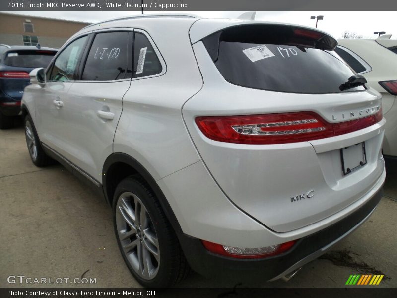 White Platinum / Cappuccino 2018 Lincoln MKC Reserve AWD