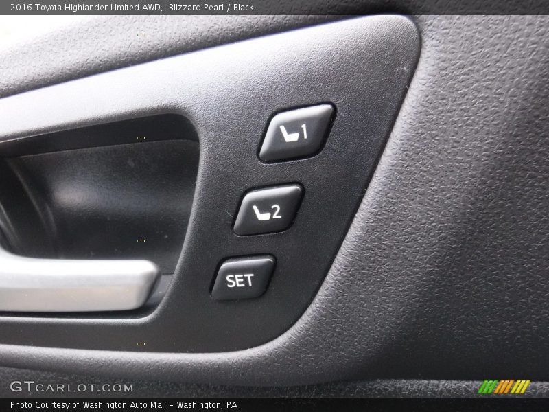 Blizzard Pearl / Black 2016 Toyota Highlander Limited AWD