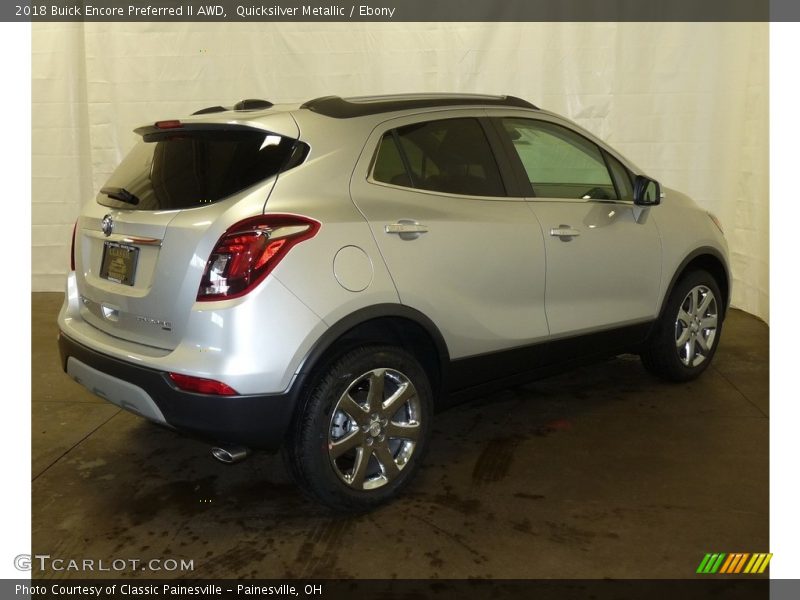 Quicksilver Metallic / Ebony 2018 Buick Encore Preferred II AWD