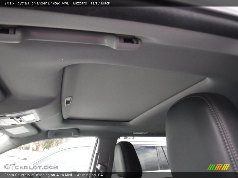 Blizzard Pearl / Black 2016 Toyota Highlander Limited AWD
