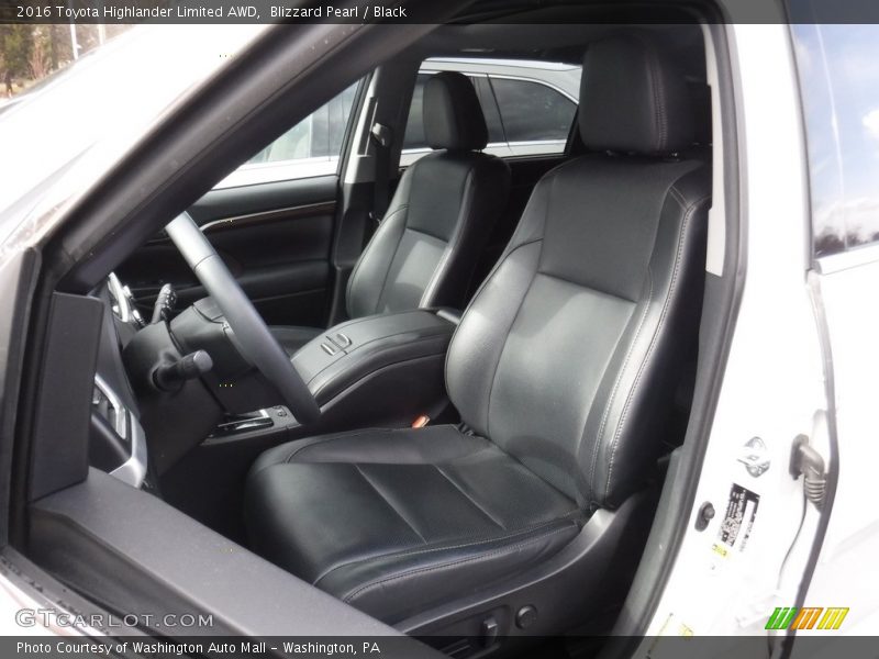 Blizzard Pearl / Black 2016 Toyota Highlander Limited AWD