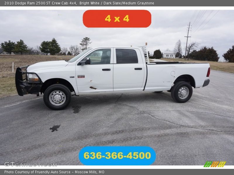 Bright White / Dark Slate/Medium Graystone 2010 Dodge Ram 2500 ST Crew Cab 4x4