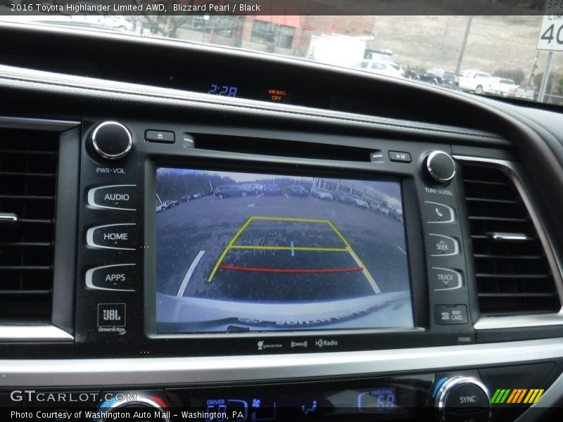 Blizzard Pearl / Black 2016 Toyota Highlander Limited AWD