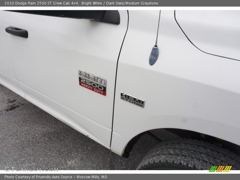Bright White / Dark Slate/Medium Graystone 2010 Dodge Ram 2500 ST Crew Cab 4x4