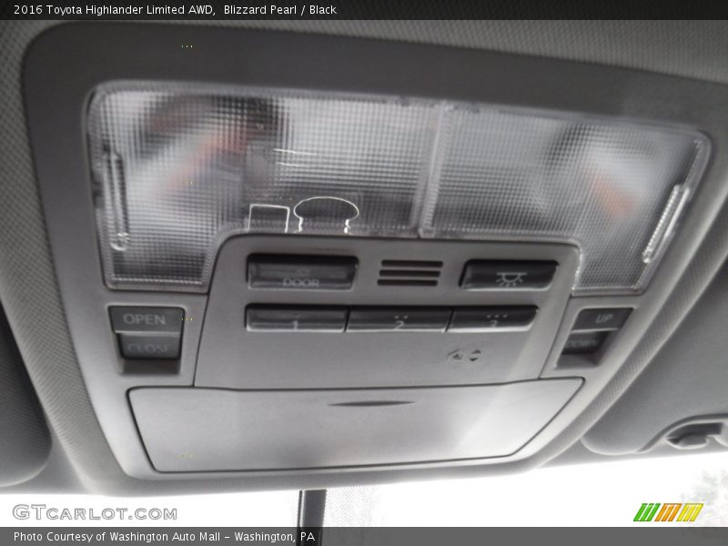 Blizzard Pearl / Black 2016 Toyota Highlander Limited AWD