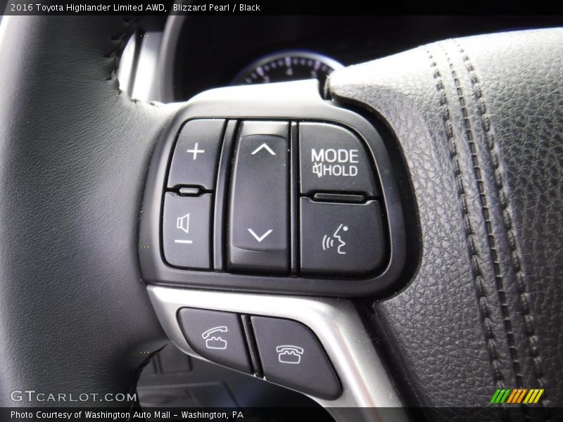 Blizzard Pearl / Black 2016 Toyota Highlander Limited AWD