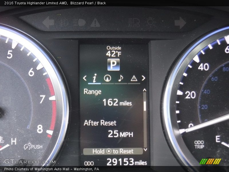 Blizzard Pearl / Black 2016 Toyota Highlander Limited AWD
