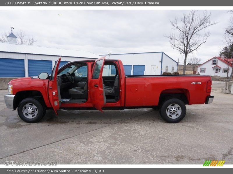 Victory Red / Dark Titanium 2013 Chevrolet Silverado 2500HD Work Truck Crew Cab 4x4