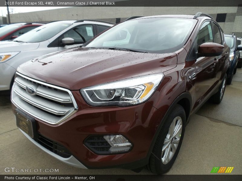 Cinnamon Glaze / Charcoal Black 2018 Ford Escape SEL 4WD