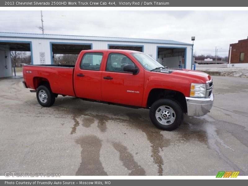 Victory Red / Dark Titanium 2013 Chevrolet Silverado 2500HD Work Truck Crew Cab 4x4