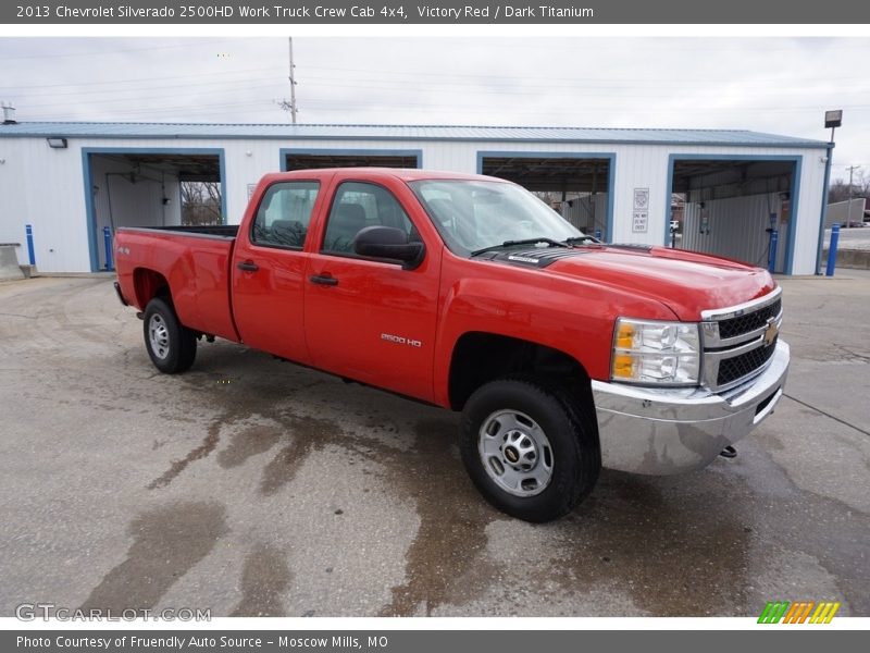 Victory Red / Dark Titanium 2013 Chevrolet Silverado 2500HD Work Truck Crew Cab 4x4