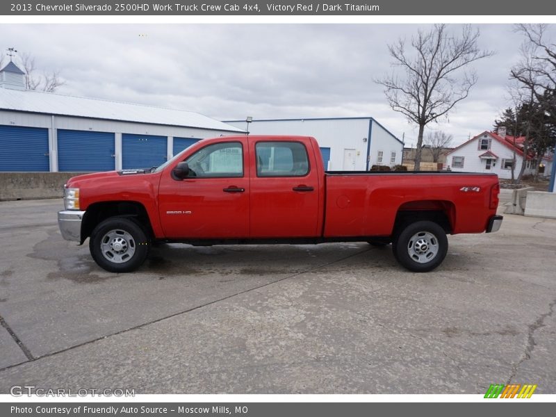 Victory Red / Dark Titanium 2013 Chevrolet Silverado 2500HD Work Truck Crew Cab 4x4