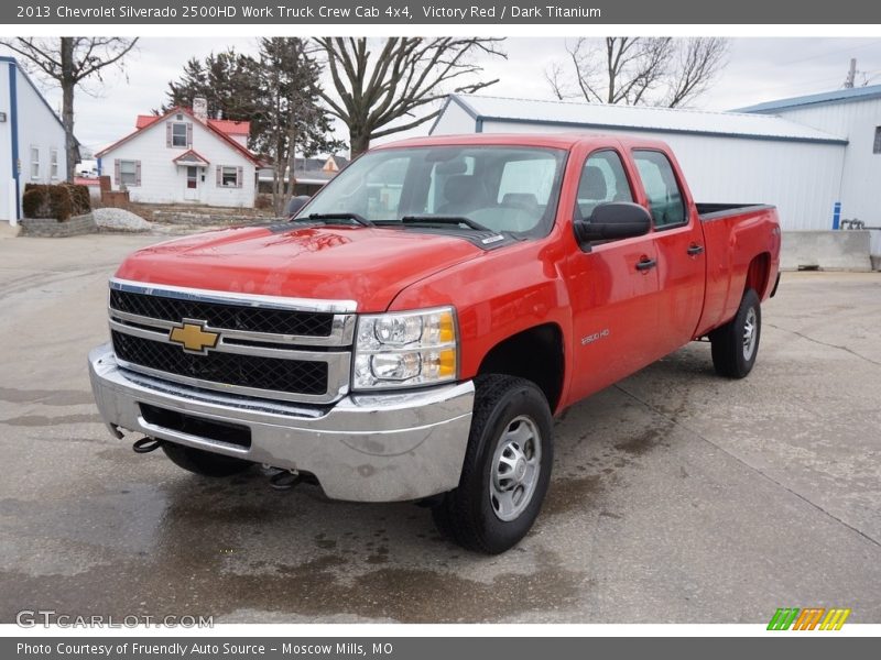 Victory Red / Dark Titanium 2013 Chevrolet Silverado 2500HD Work Truck Crew Cab 4x4