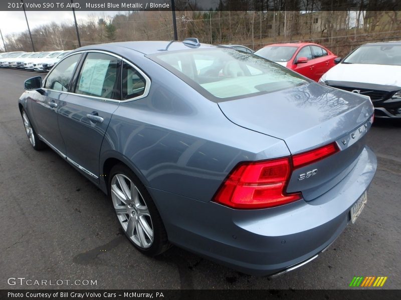 Mussel Blue Metallic / Blonde 2017 Volvo S90 T6 AWD