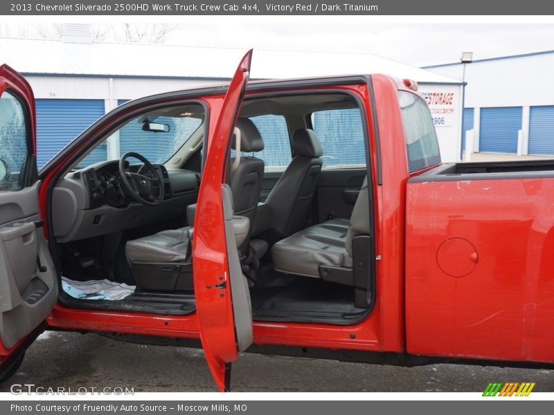 Victory Red / Dark Titanium 2013 Chevrolet Silverado 2500HD Work Truck Crew Cab 4x4
