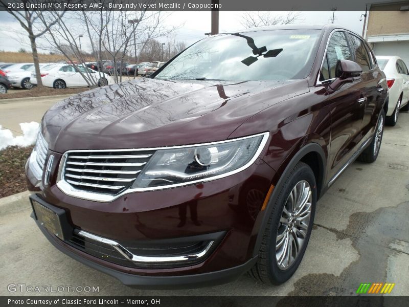 Burgundy Velvet Metallic / Cappuccino 2018 Lincoln MKX Reserve AWD