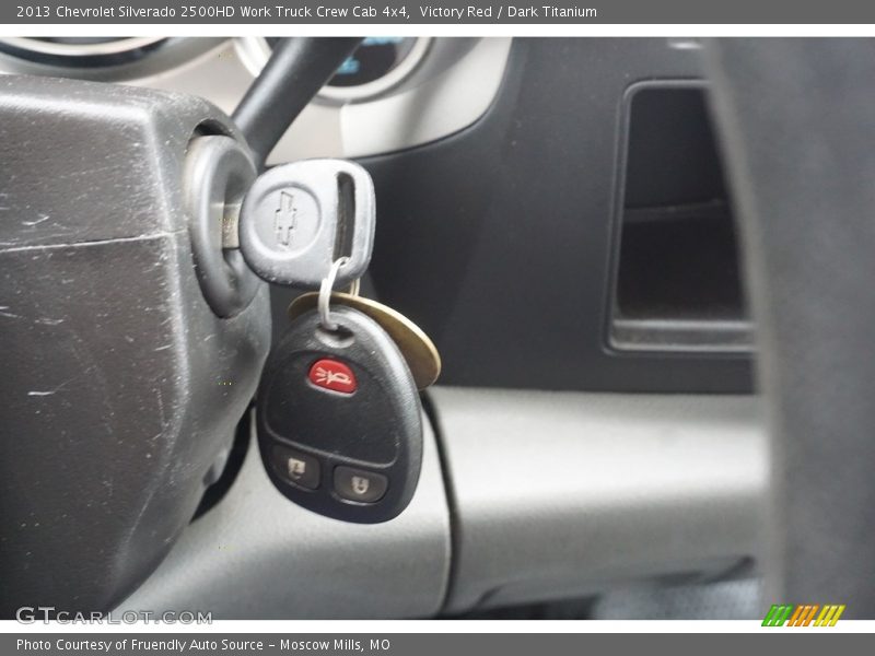 Victory Red / Dark Titanium 2013 Chevrolet Silverado 2500HD Work Truck Crew Cab 4x4